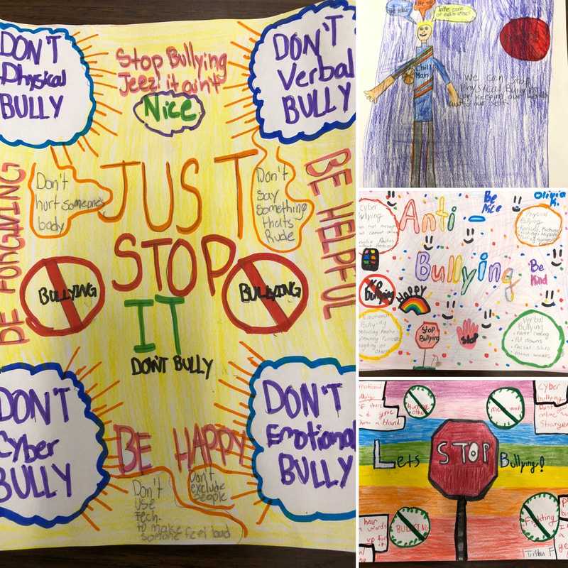 Anti-Bullying Posters and Play day - Mme Tiemessen - Grade 4
