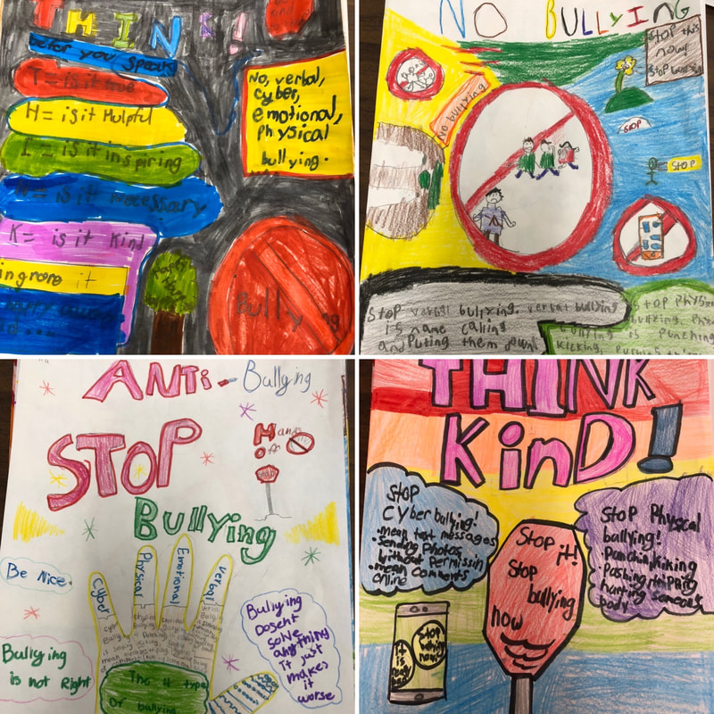 Anti-Bullying Posters and Play day - Mme Tiemessen - Grade 4